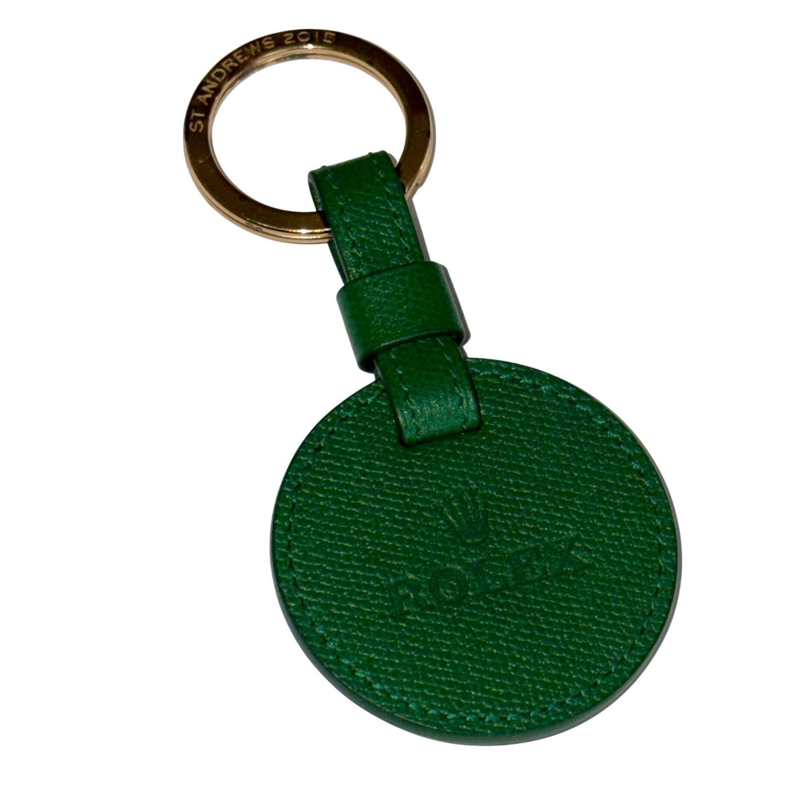 Rolex Green Leather Keychain St Andrews 2015 Vip Exclusive Rare Collectible